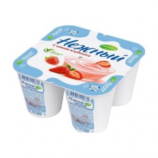 Йогурт с соком клубники 1,2% Нежный Продукт йогуртный пастеризованный 100 гр - Магнит ГМ
